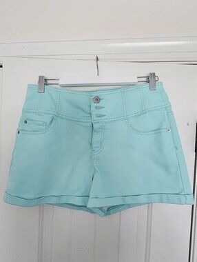 NOBO Mint Green High-Waist Casual Shorts